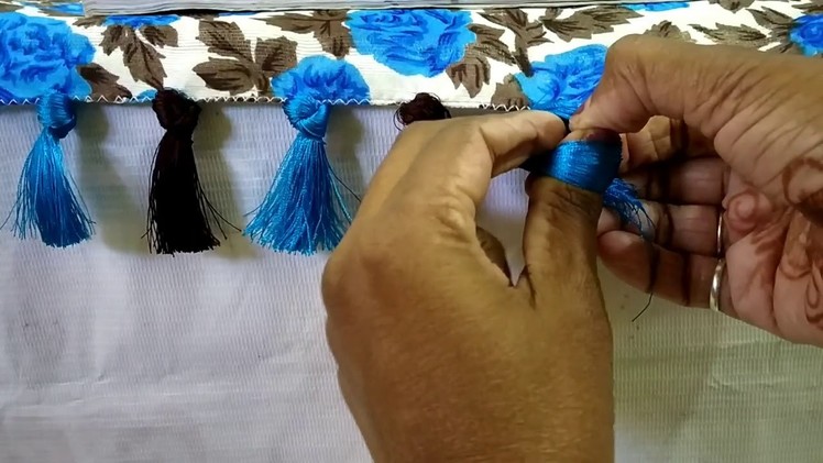 Single Knot Saree Kuchu Design I Saree Tassels without Beads I Saree Gonde Making I Ladies Club