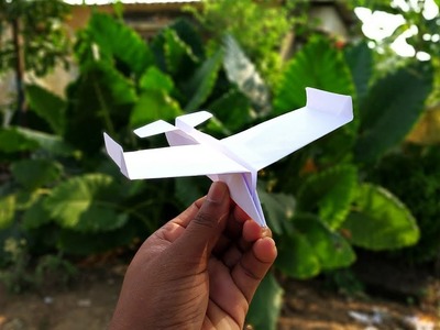 SUPERB FLY PAPER PLANE. ORIGAMI PLANE. FLYING
