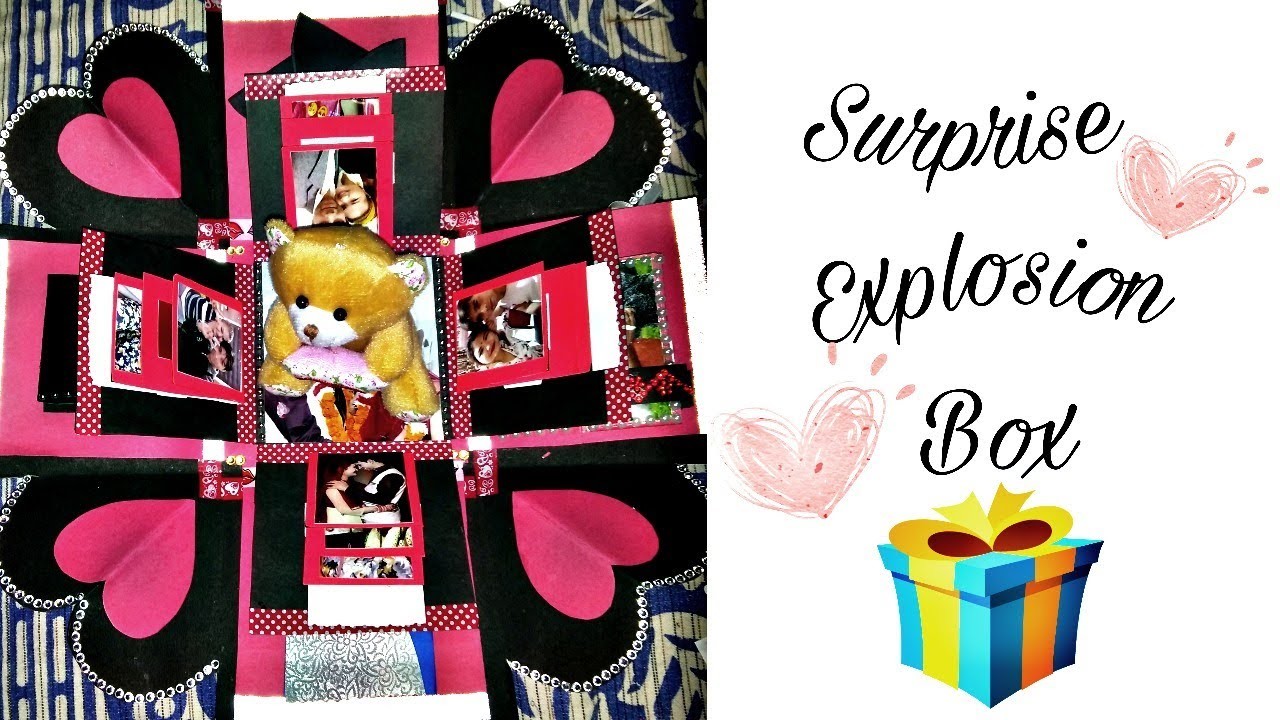 Surprise explosion boxpopup box handmade popup box for your loved ones