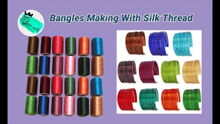 Trendy designer's bangle making with flower beads