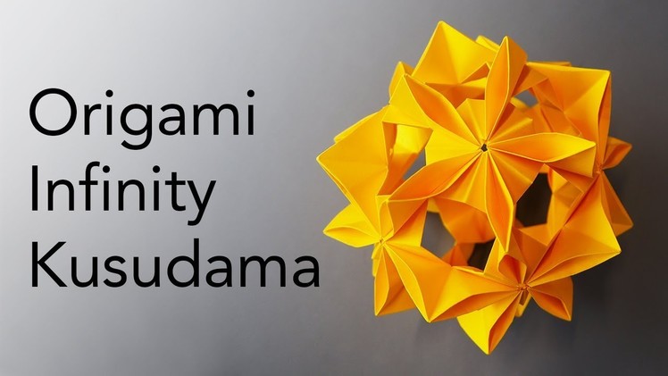 Tutorial for Origami Infinity Kusudama (Miyuki Kawamura)