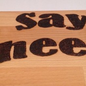 Wooden Cheese Board - 'Say Cheese'