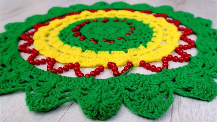 WOW !! Woolen Rumal Making || Crochet Thalposh Woolen Rumal Making | Thalicover Ideas | Thalposh