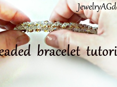 Beaded bracelet Tutorial for beginners