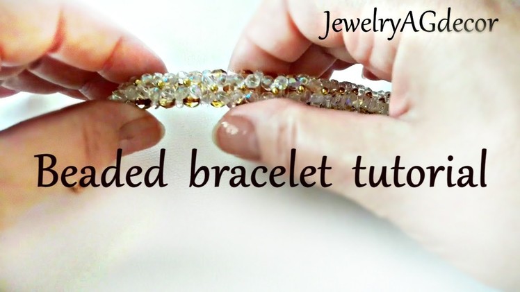 Beaded bracelet Tutorial for beginners