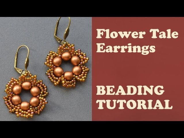 Beading Tutorial Flower Tale Earrings
