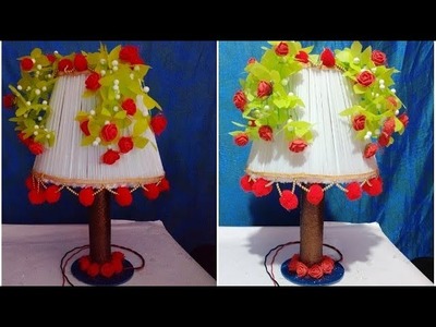 Beautiful straw lamp.best out of waste.DIY