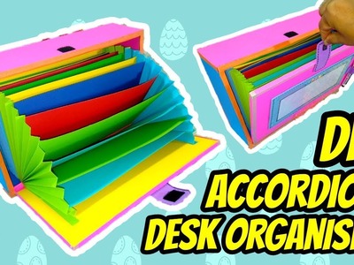 DIY Accordion Desk Organiser || Tutorial || How to make Cardboard Box Organiser