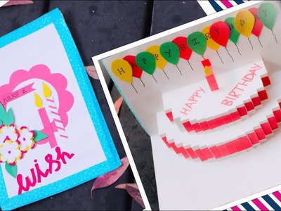 DIY Cake Pop-Up Birthday Card | Paper crafts