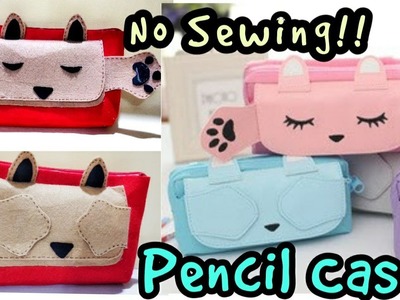 DIY Cute [No Sew] ✏️ Pencil Case || How to make DIY pencil case