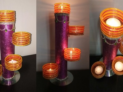 DIY Easy & Simplle diya stand making for diwali ! Diwali Decoration ideas