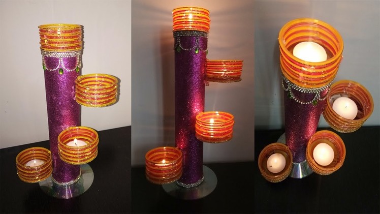 DIY Easy & Simplle diya stand making for diwali ! Diwali Decoration ideas