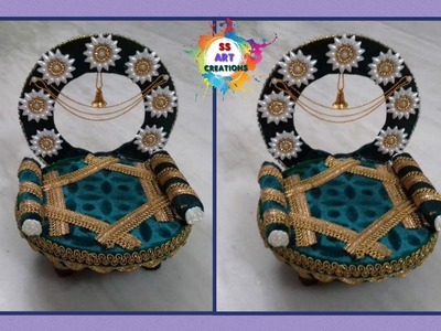 DIY: Easyly make Singhasan for Balgopal. Throne. Janmashtami special. Sofa - SS Art Creations
