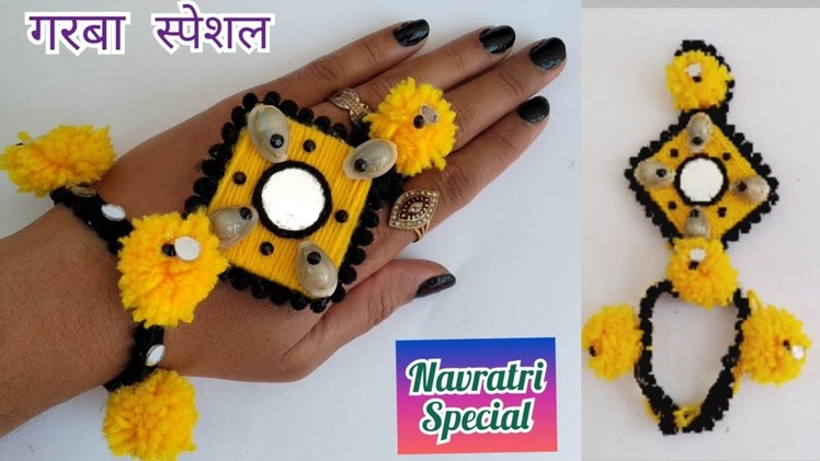 DIY Hand Bracelets | How To Make Navratri special Jewellery | Ornaments | Garba Special Jewellery