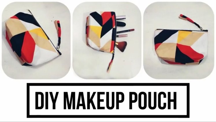 DIY MAKEUP POUCH STEP BY STEP | KIRTI DESIGNS