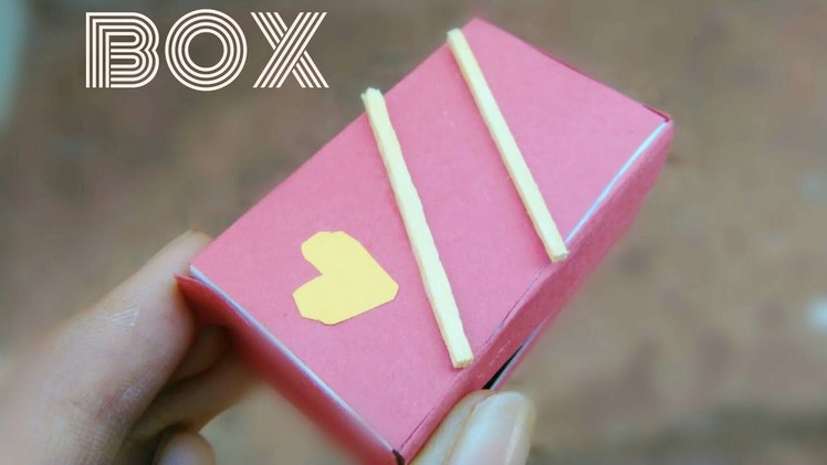 DIY Miniature Gift Box using matchbox. Kids Crafts. Best out of waste. Toys from Trash
