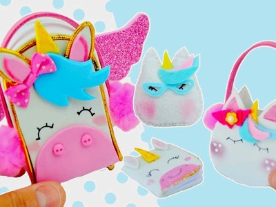 DIY Miniature UNICORN School Supplies - Backpack, Notebook, bag, pillow, REALLY WORKS