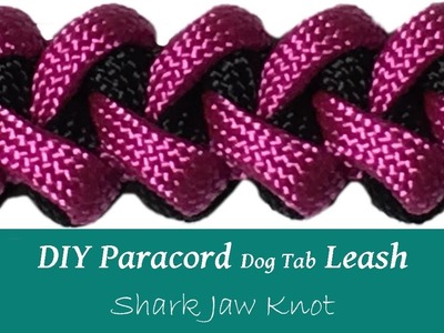 DIY Paracord Dog Tab Leash - Shark Jaw Knot