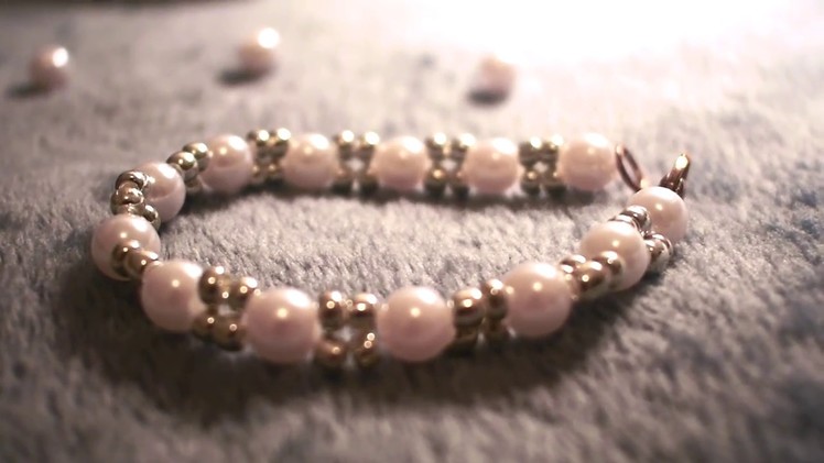 DIY pearl beaded bracelets | easy to make | simple and pretty.