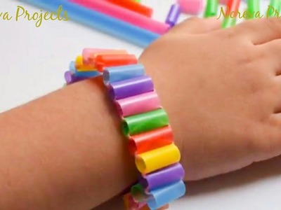 DIY Straw Bracelet | Amazing Straw Crafts and Life Hacks  | Easy Recycling Projects | DIY Tutorials