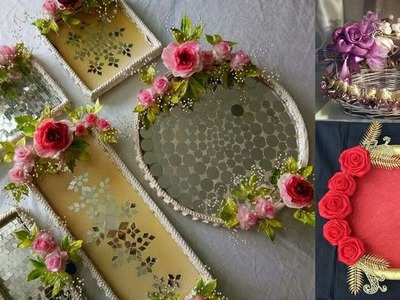 DIY|| wedding tray decoration || hand made wedding trays