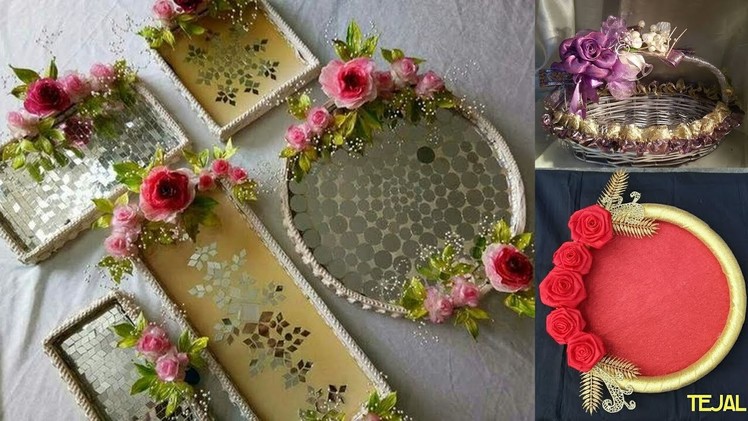 DIY|| wedding tray decoration || hand made wedding trays