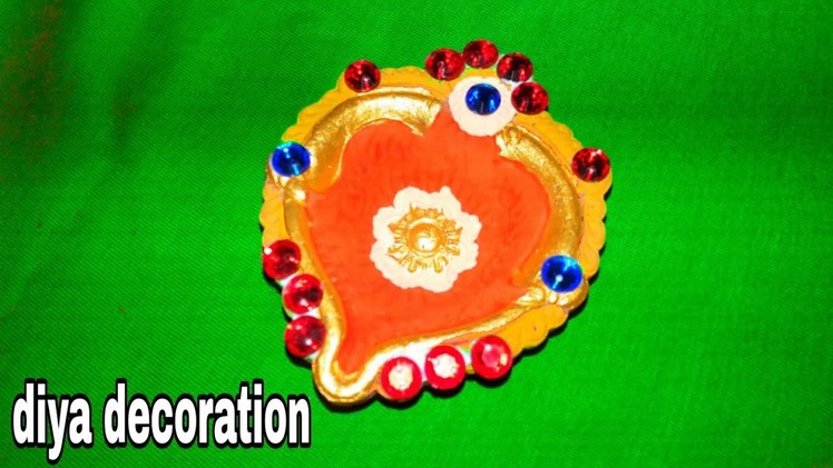 Diya decoration | diy diwali diya decor | diya decor idea | deepak decoration