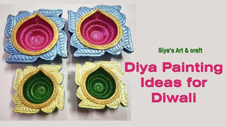 Diya painting ideas for diwali. how to make diya decoration. DIY diwali decoration competition