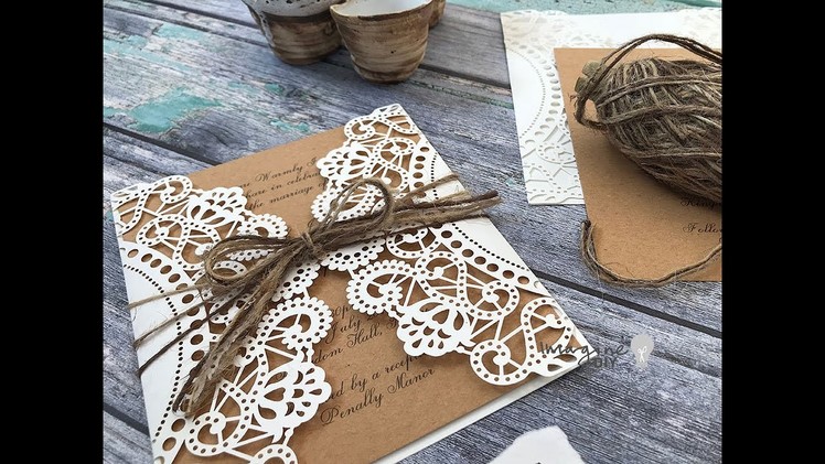 Easy DIY Wedding Invitations - How to Make Your Own Rustic Wedding Invitations
