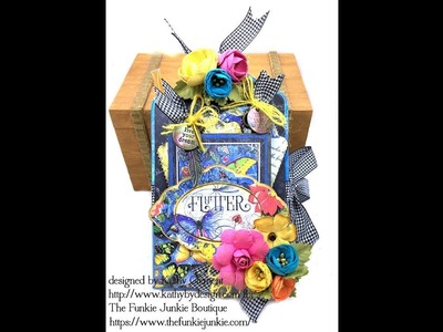 Graphic 45 Flutter Trifold Tag Tutorial for The Funkie Junkie Boutique