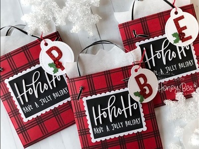Handmade Holiday 2018 | Stenciled Gift Bags with Monogram Tags