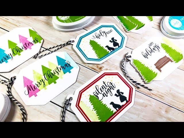Handmade Holiday Gift Tags with Stamping Techniques