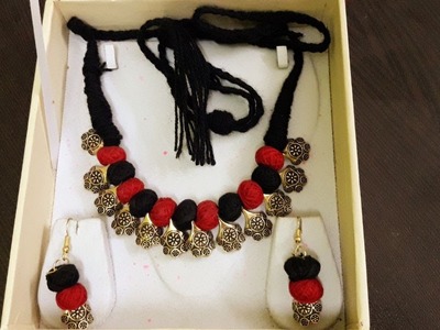 Handmade tassel || Handmade oxidised jewellery || Handmade necklace and earrings