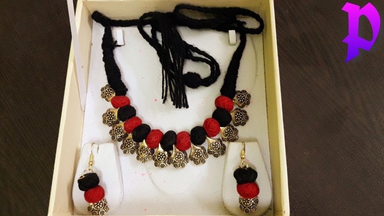 Handmade tassel || Handmade oxidised jewellery || Handmade necklace and earrings