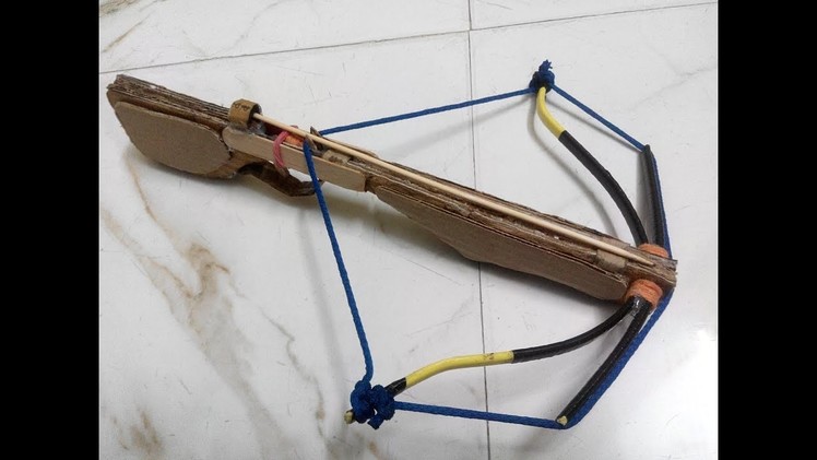 How to make a crossbow(DIY Crossbow)Easy