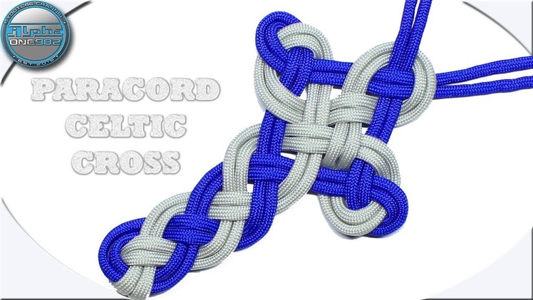 How to make a Paracord Cross Celtic Cross Paracord Necklace Tutorial Simple Fast Easy Project