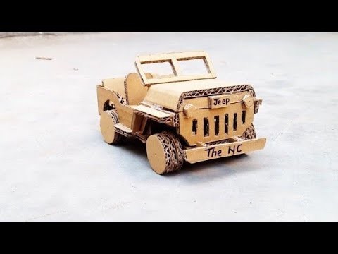 How to make Cardboard JEEP at Home !! Diy play