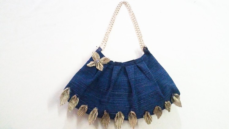 How To Make Hand Bag From Old Jeans - DIY | Refashion Clothes