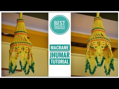 Macrame Jhumar tutorial | Big size Macrame Jhumar | New design Jhumar