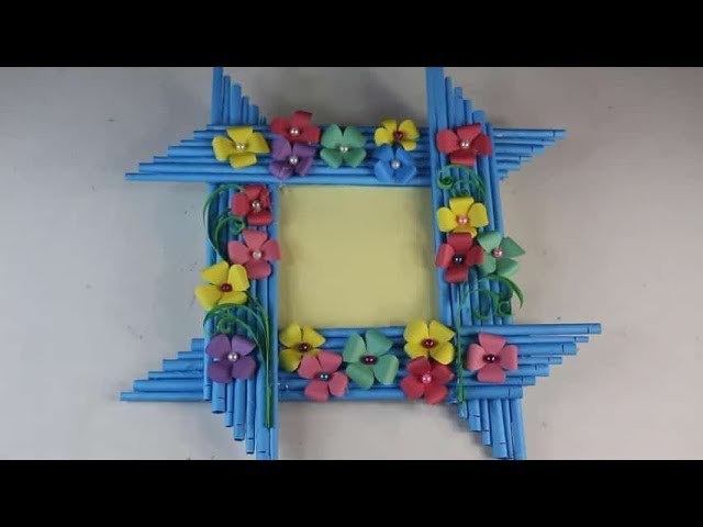 Make Awesome Photo Frame Out Of Waste Paper || Newspaper PhotoFrame Tutorial