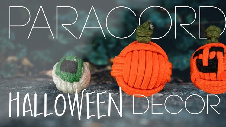 Monkey Fist Pumpkin Halloween Decoration Paracord Tutorial