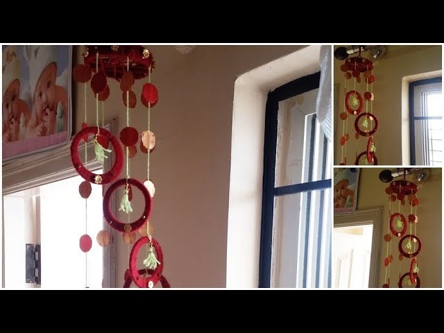 Mounica's VLOG || Best Out Of Waste || DIY Wind Chime using Bangles