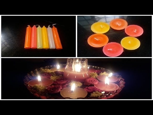 Mounica's VLOG || DIY Floating Candles|| Tutorial