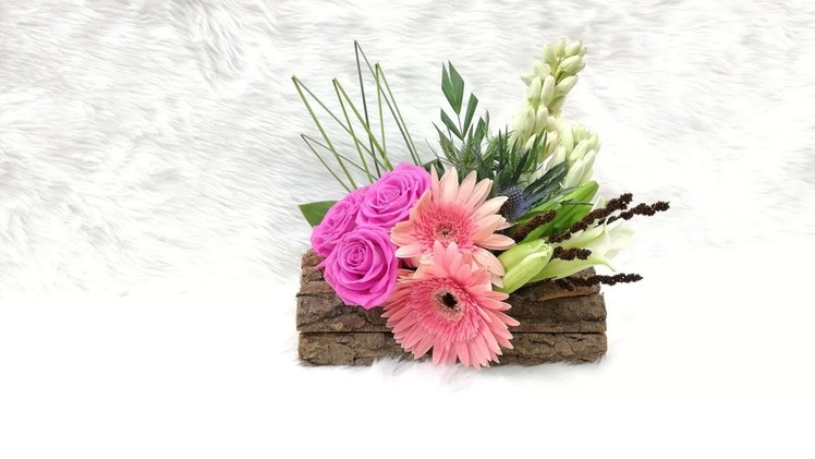 New wood box Arrangements with Flower Arrangement Tutorial