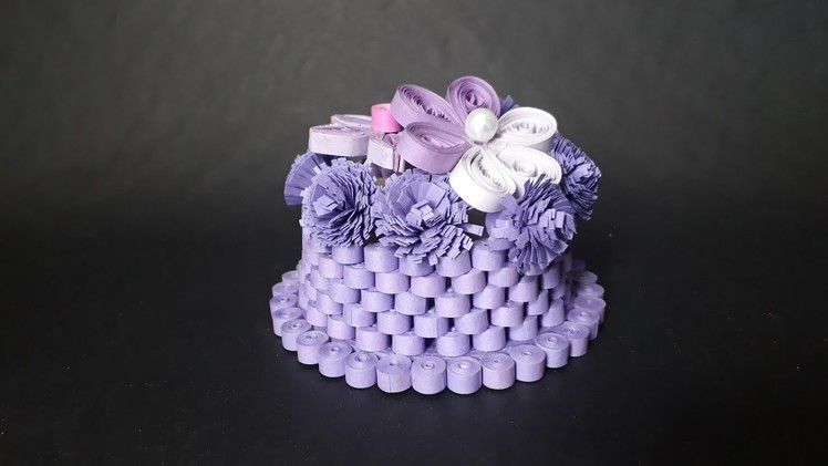 Purple Flower Basket -Tutorial