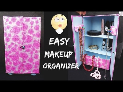Reuse of Waste Shoe Box | DIY Makeup Organizer | Best out of Waste