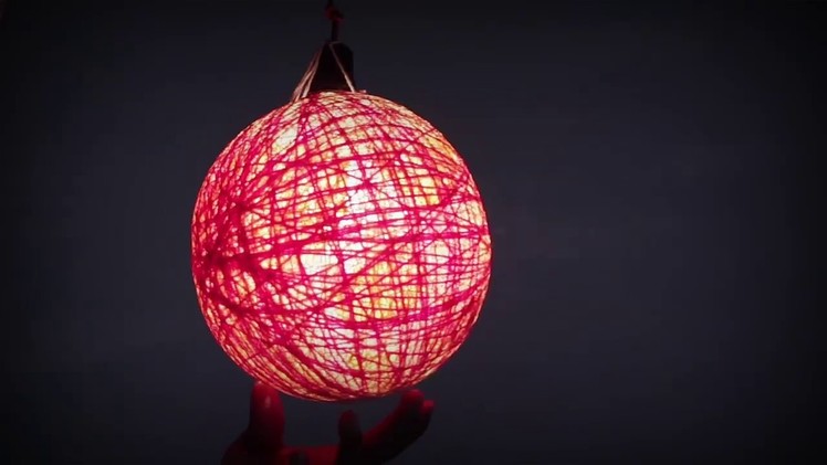 Thread Lamp | DIY Balloon Lamp | Diwali Special Ideas | Liffini Tv