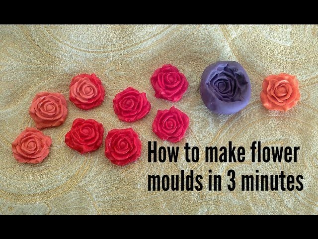 Tutorial of flower. leaves moulds for dough work & jewellery
