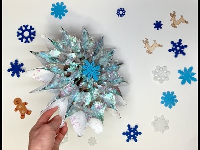3D Snowflake, Glitter Bomb, Art Activity