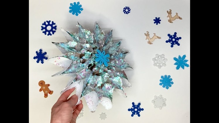 3D Snowflake, Glitter Bomb, Art Activity